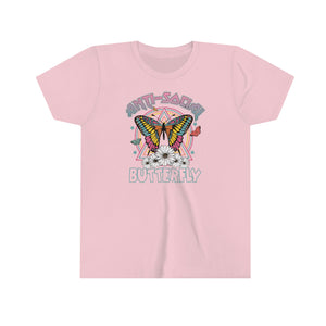 AntiSocial Butterfly Youth Girls Retro T-shirt