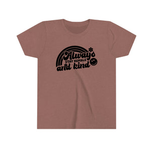 Always Stay Humble and Kind Rainbow Youth Boys T-shirt