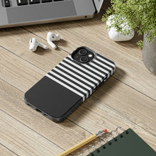 Load image into Gallery viewer, Black and White Stripes Tough Phone Case, Case-Mate
