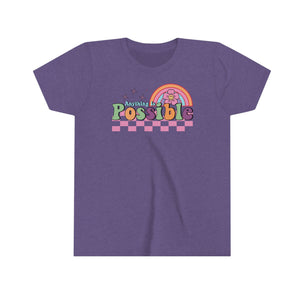 Anything Possible Youth Girls Retro T-shirt