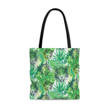 Load image into Gallery viewer, Green Jungle Tiger High Quality Tote Bag
