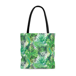 Green Jungle Tiger High Quality Tote Bag