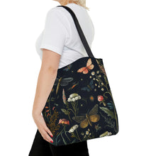 Load image into Gallery viewer, Dragonflies Black High Quality Tote Bag
