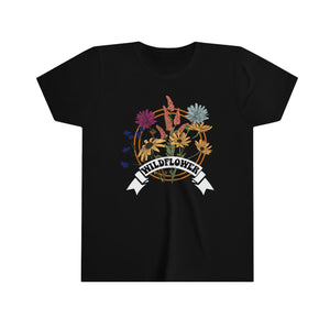 Wildflowers Girls Youth Retro T-shirt