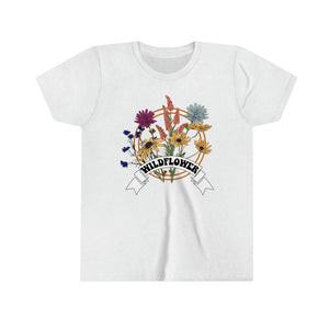 Wildflowers Girls Youth Retro T-shirt