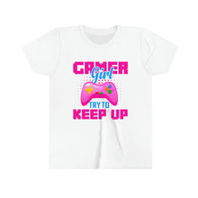 Load image into Gallery viewer, Yes I&#39;m A Gamer Girl Youth Girls Retro T-shirt
