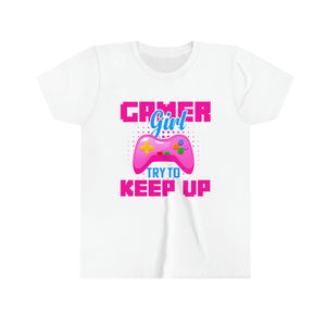 Yes I'm A Gamer Girl Youth Girls Retro T-shirt