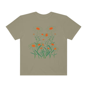 Wildflowers Stenciled Women’s Vintage T-shirt