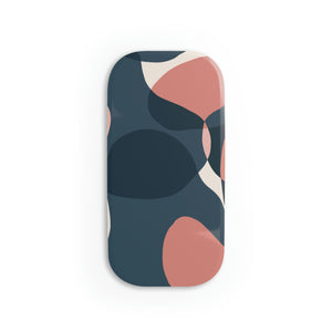 Abstract Pink and Blue Click-On Grip