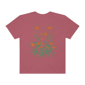 Wildflowers Stenciled Women’s Vintage T-shirt