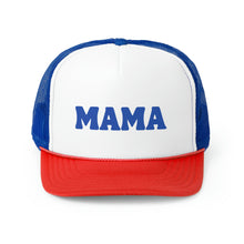 Load image into Gallery viewer, Mama Blue Retro Trucker Cap
