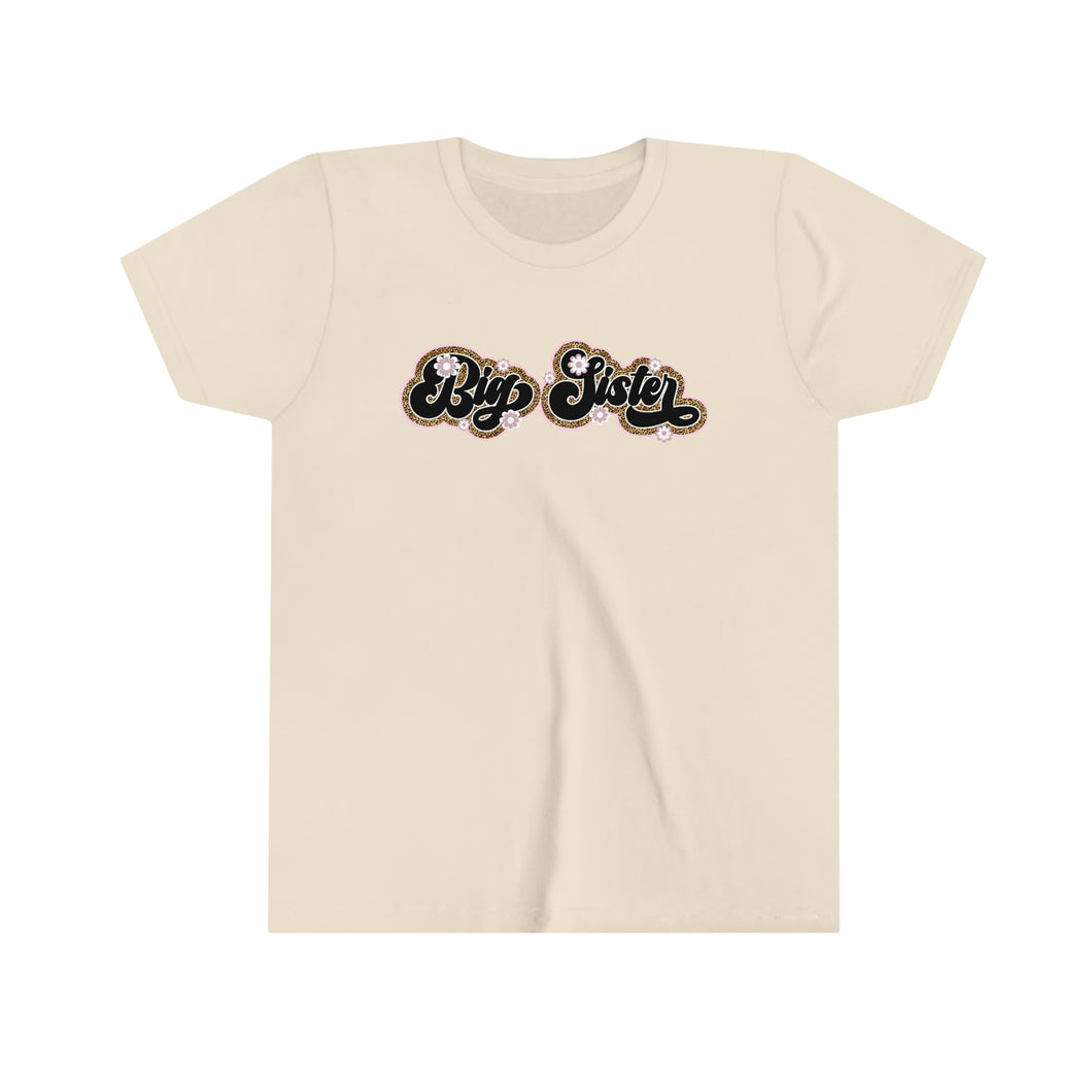 Big Sister Retro Leopard Girls Retro T-shirt