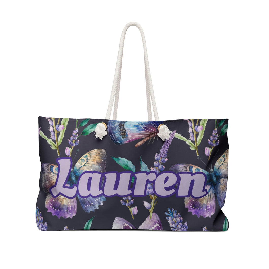 The Lauren Butterflies Custom  Weekender/Beach Bag