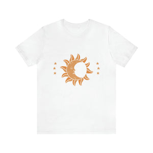 Live By The Sun and Moon Celestial Women's Short Sleeve Graphic Tee