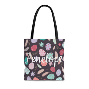 Girls Custom Easter Egg Bag Black