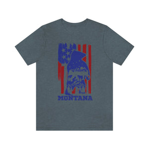 Montana America Bear Men's Short Sleeve Graphic Tee