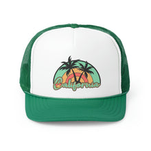 Load image into Gallery viewer, California Beach Rainbow Trucker Cap
