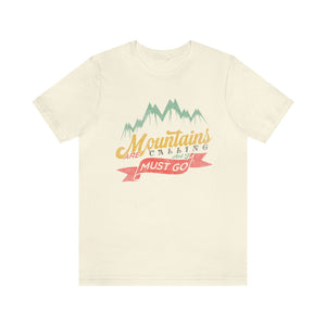 Mountains are Calling Men's Short Sleeve Graphic Tee