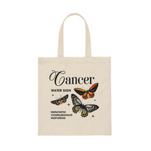 Load image into Gallery viewer, Cancer Butterflies Canvas Tote Bag
