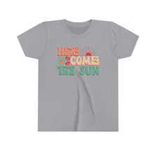 Load image into Gallery viewer, Here Comes The Sun Girls Youth Retro T-shirt
