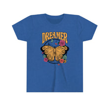 Load image into Gallery viewer, Dreamer Yellow Butterfly Youth Girls Retro T-shirt
