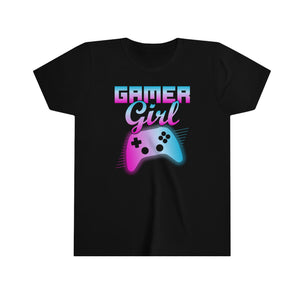 Gamer Girl Youth Girls Retro T-shirt