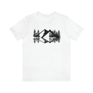 Moutains Sketch Men's Short Sleeve Graphic Tee