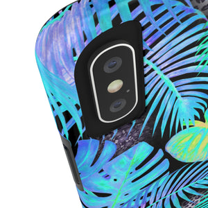 Neon Blue Jungle Tough Phone Case, Case-Mate