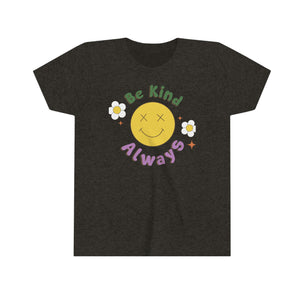 Be Kind Always Youth Girls Retro T-shirt