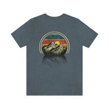 Load image into Gallery viewer, Mountain Adventure Retro Men&#39;s Short Sleeve Graphic Tee
