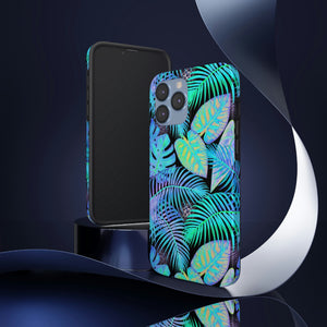 Neon Blue Jungle Tough Phone Case, Case-Mate