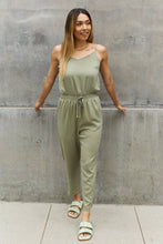 Load image into Gallery viewer, ODDI Full Size Textured Woven Jumpsuit in Sage
