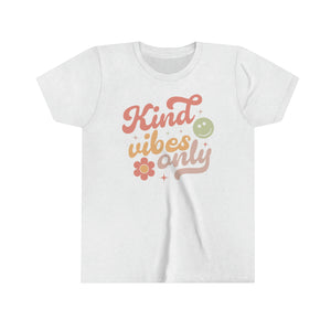 Kind Vibes Only Girls Retro T-shirt