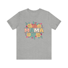 Load image into Gallery viewer, Mama Retro Floral Cutout Women&#39;s Short Sleeve Graphic Tee
