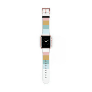 Soft Lined Boho Faux-Leather Apple Watch Band