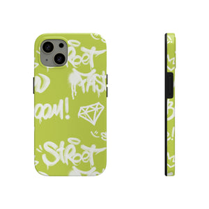 Graffiti Green Tough Phone Case, Case-Mate