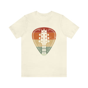 Retro Guitar Pick Men's Short Sleeve Graphic Tee