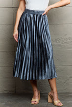 Load image into Gallery viewer, Ninexis Accordion Pleated Flowy Midi Skirt
