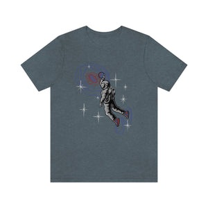 Space Basketball Men's Short Sleeve Graphic Tee