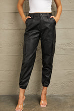 Load image into Gallery viewer, Kancan High Rise Leather Joggers
