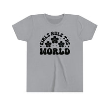 Load image into Gallery viewer, Girls Rule The World Youth Girls Retro T-shirt
