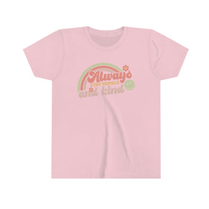 Always Stay Humble and Kind Graphic Youth Girls Retro T-shirt