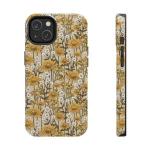 Vintage Wildflowers 70's Tough Phone Case, Case-Mate