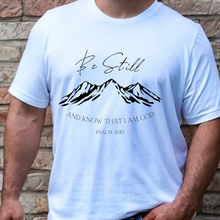 Load image into Gallery viewer, Be Still Psalm 45:10 Men&#39;s Short Sleeve Graphic Tee
