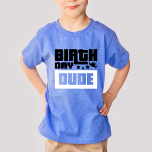 Birthday Dude Youth Boys T-shirt