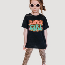 Load image into Gallery viewer, Flower Girl Peace Daisies Youth Girls Retro T-shirt
