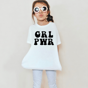 Grl Pwr Youth Girls Retro T-shirt