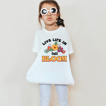 Load image into Gallery viewer, Live Life In Full Bloom Youth Retro T-shirt
