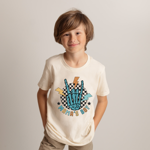 Mamas Boy Hand Retro Youth Boys T-shirt