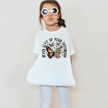 Load image into Gallery viewer, Never Give Up Your Daydream Girls Youth Retro T-shirt
